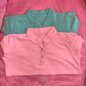 Children’s Place polos for girls.